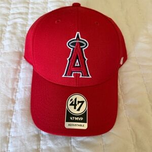 '47 Los Angeles Angels Red Logo Baseball Cap
